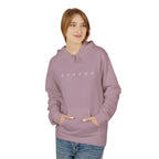 Person wearing a purple hoodie with 'SHAZOO' text on a white background