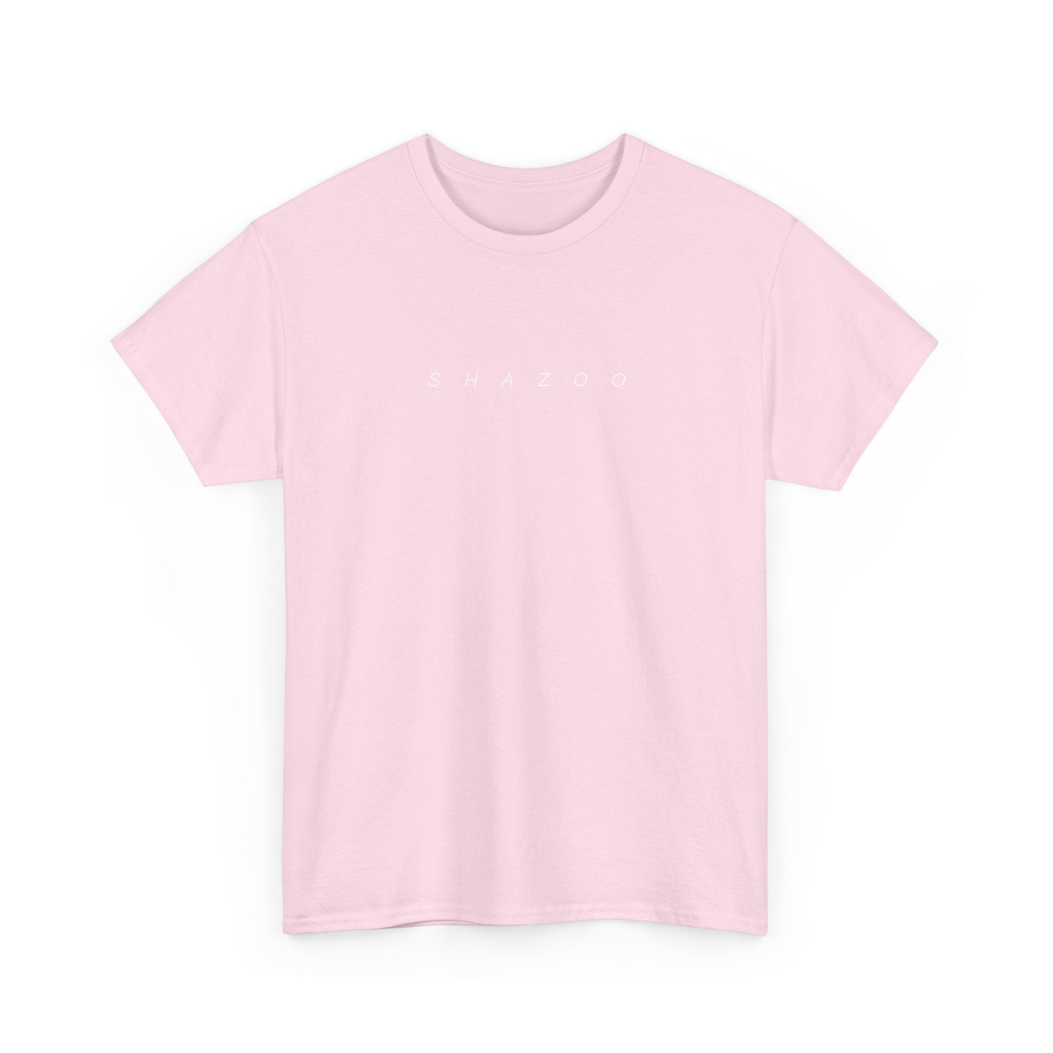 Plain pink t-shirt on a white background
